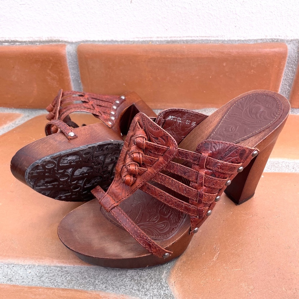 Christian Dior Boho Clog Sandals